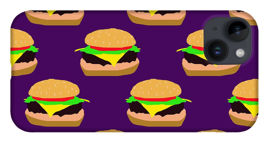 Burger Pattern - Phone Case