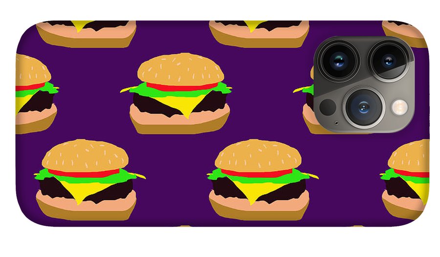 Burger Pattern - Phone Case