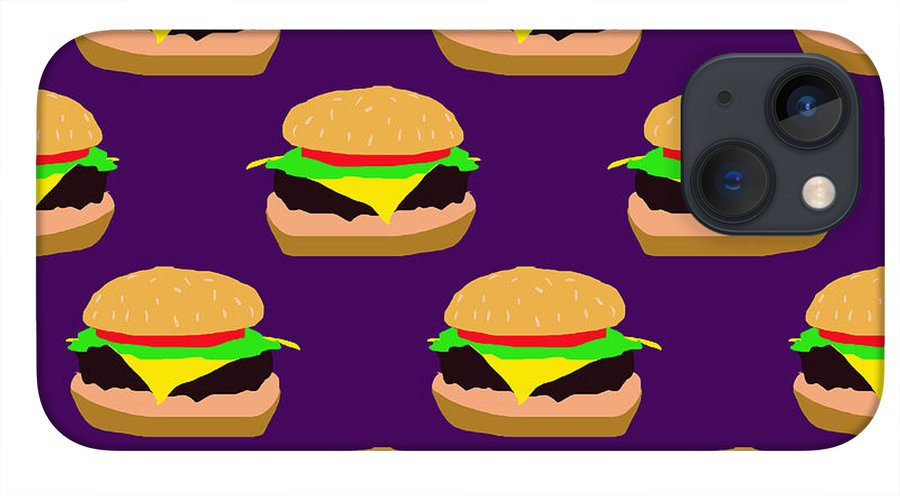 Burger Pattern - Phone Case