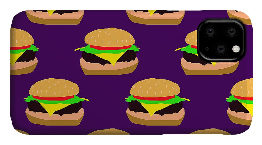 Burger Pattern - Phone Case