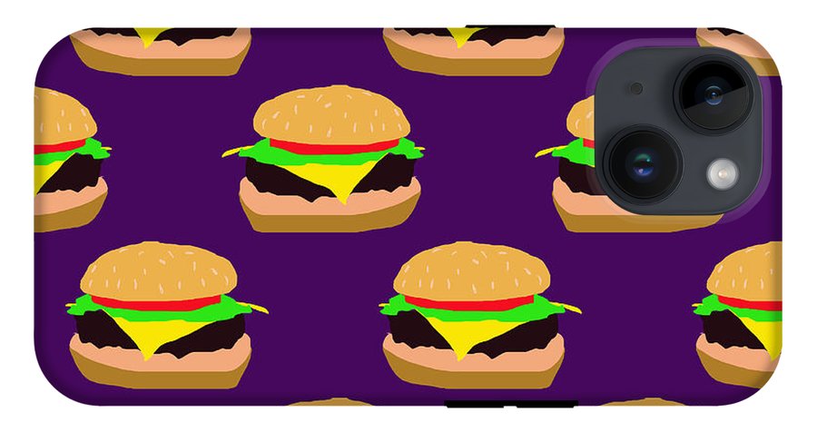 Burger Pattern - Phone Case