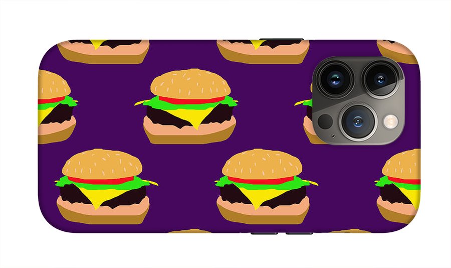 Burger Pattern - Phone Case