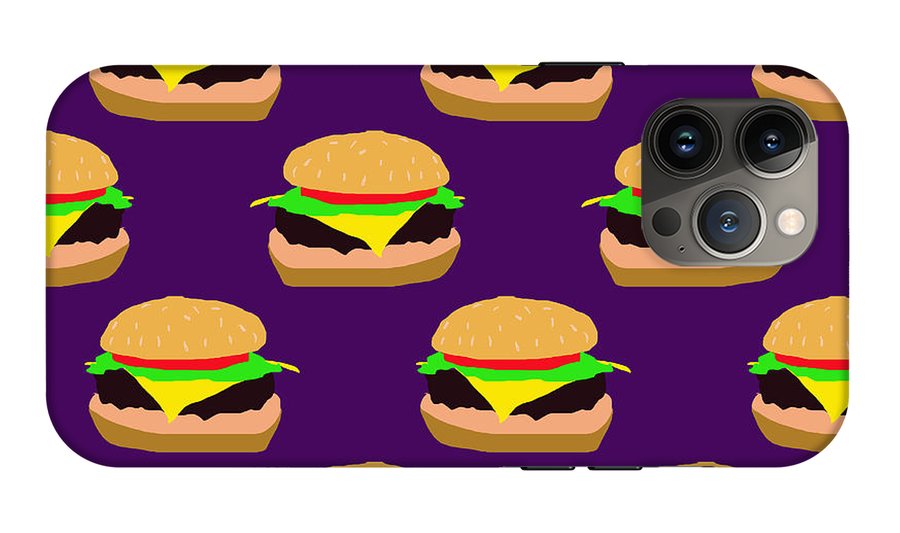Burger Pattern - Phone Case