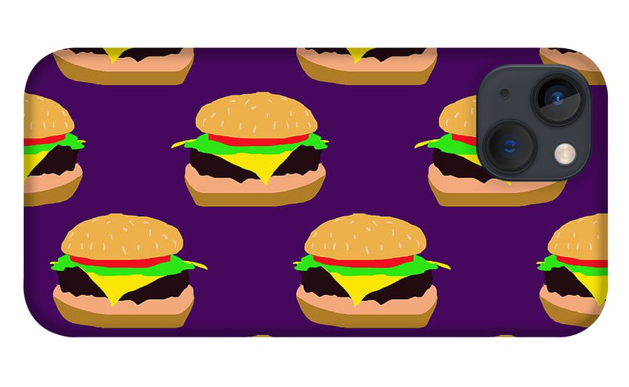 Burger Pattern - Phone Case