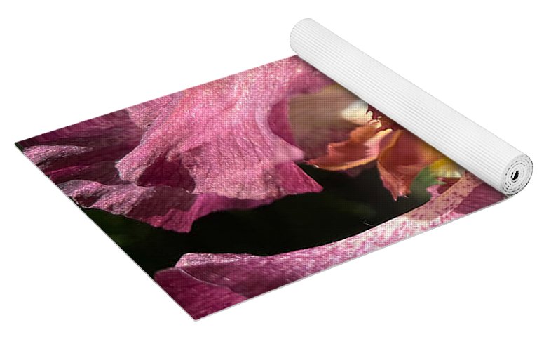 Burgundy iris - Yoga Mat