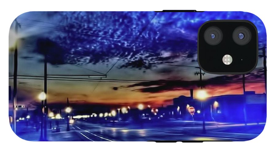 Bus Stop Sunrise - Phone Case