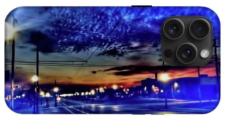Bus Stop Sunrise - Phone Case