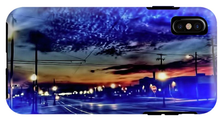Bus Stop Sunrise - Phone Case