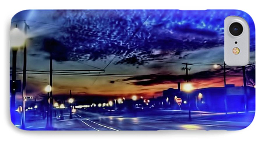Bus Stop Sunrise - Phone Case