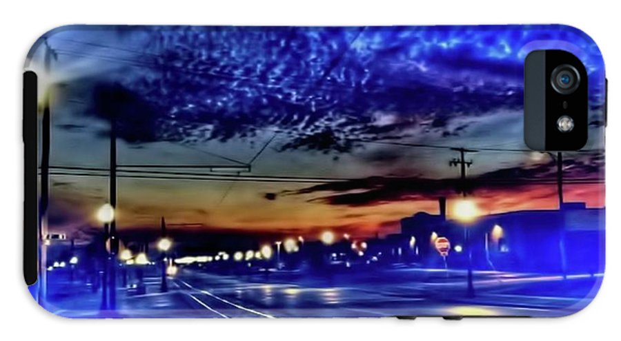Bus Stop Sunrise - Phone Case