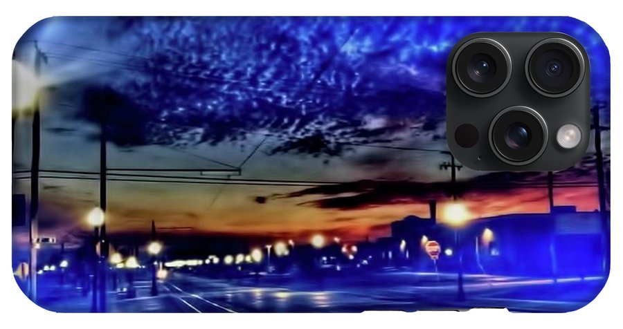 Bus Stop Sunrise - Phone Case