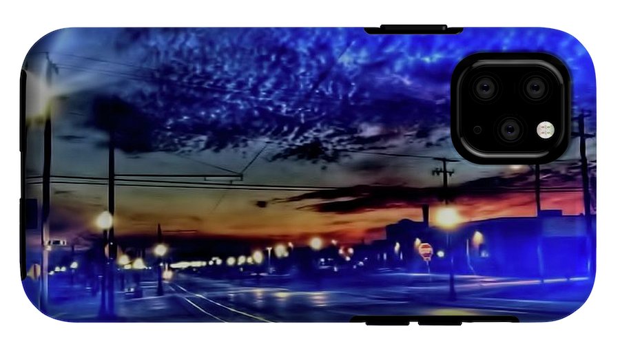Bus Stop Sunrise - Phone Case