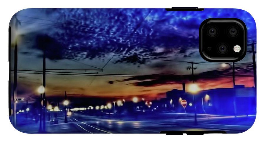 Bus Stop Sunrise - Phone Case