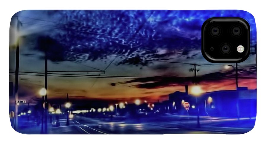 Bus Stop Sunrise - Phone Case