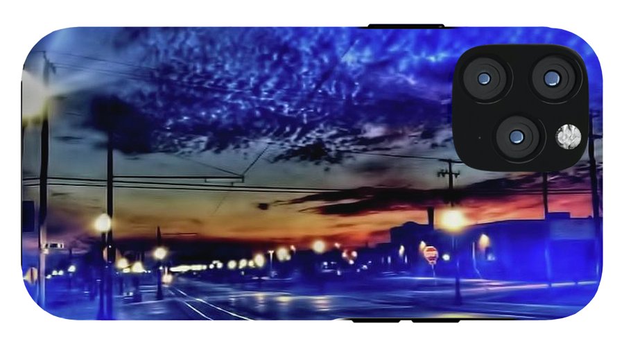 Bus Stop Sunrise - Phone Case