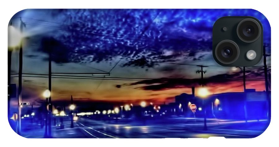 Bus Stop Sunrise - Phone Case