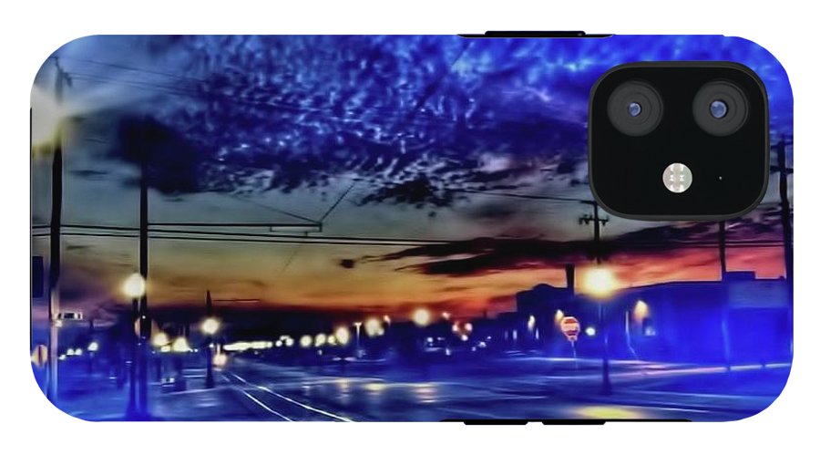 Bus Stop Sunrise - Phone Case
