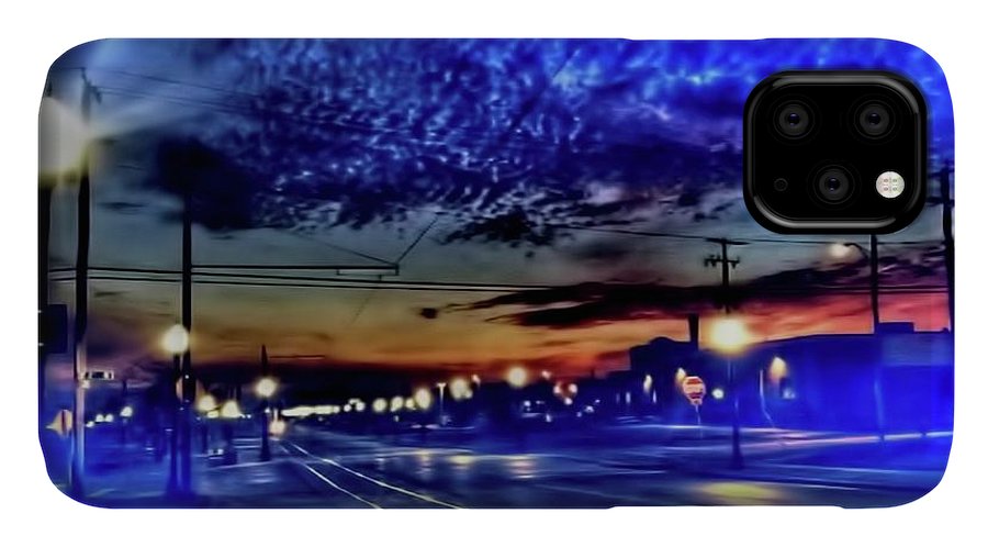 Bus Stop Sunrise - Phone Case