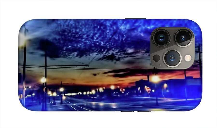 Bus Stop Sunrise - Phone Case