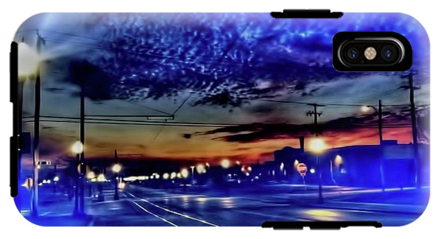 Bus Stop Sunrise - Phone Case