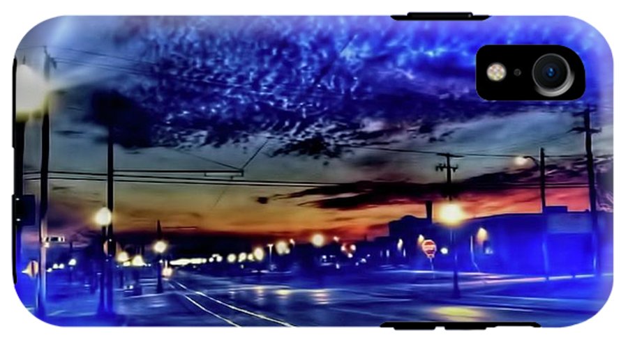 Bus Stop Sunrise - Phone Case