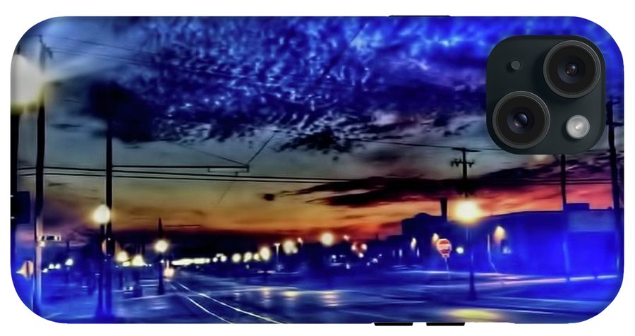 Bus Stop Sunrise - Phone Case