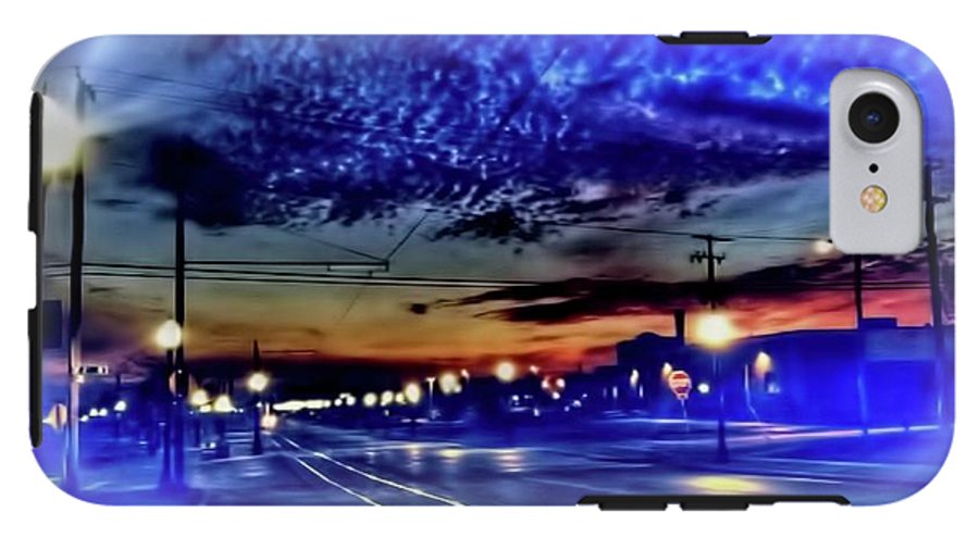 Bus Stop Sunrise - Phone Case