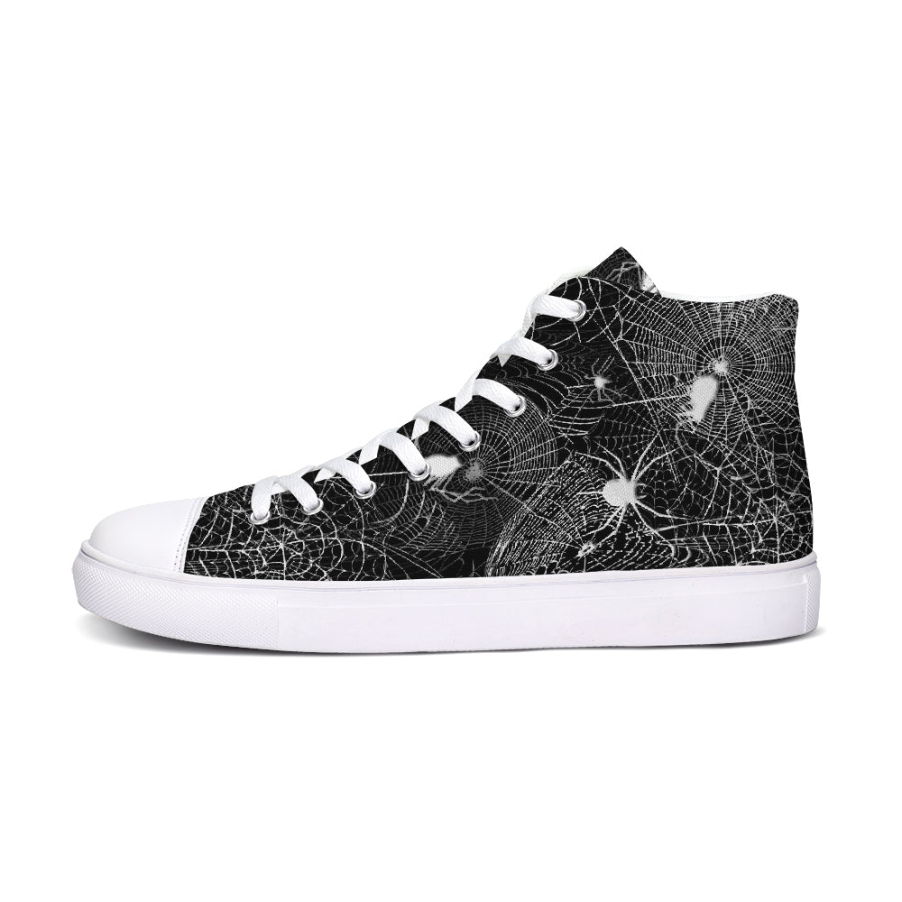 Spider Webs Hightop Canvas Shoe