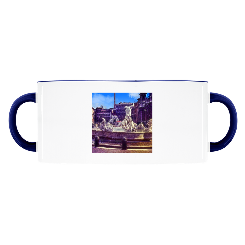 Fountain In Italy Accent Mugs