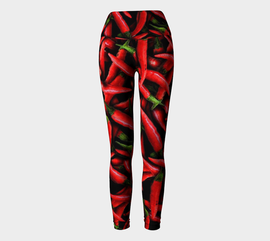 Red Chili Peppers Yoga Leggings