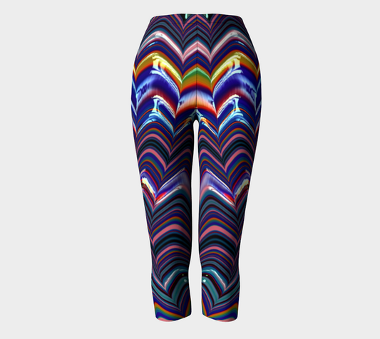 Triangle Paint Stripes Capris