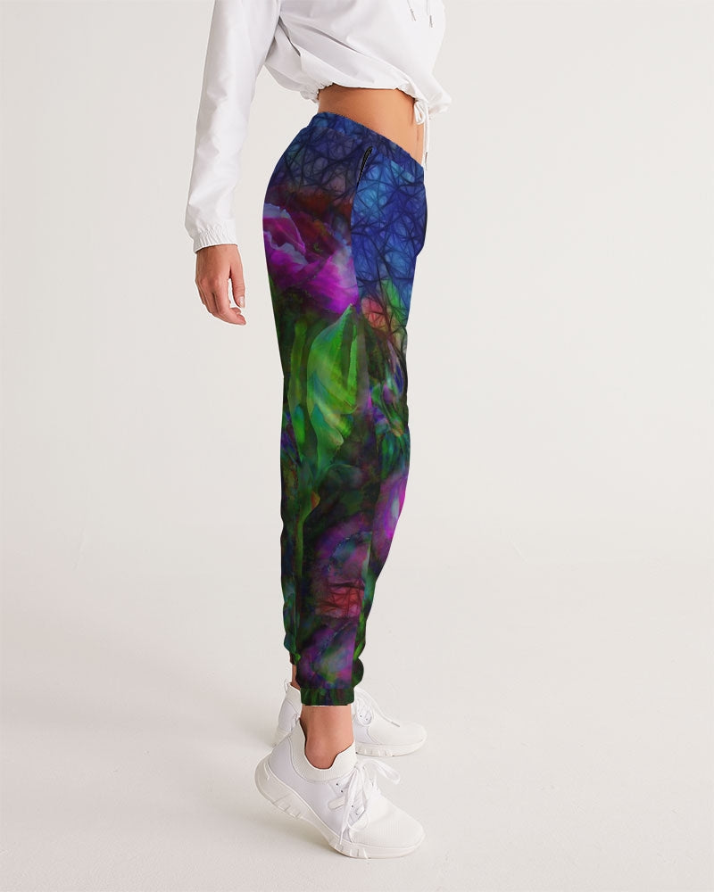 Abstract Pink Carnations Women's Track Pants