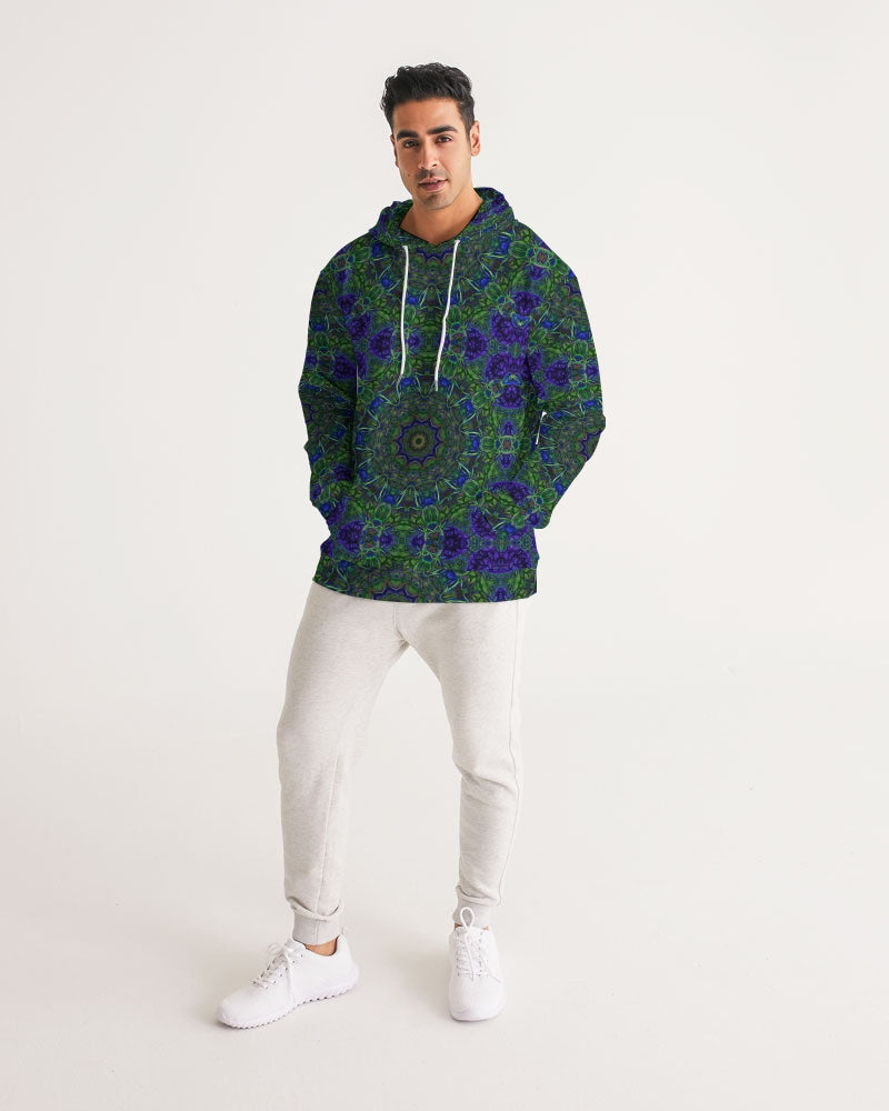 blue Green Ribbon Kaleidoscope Men's Hoodie