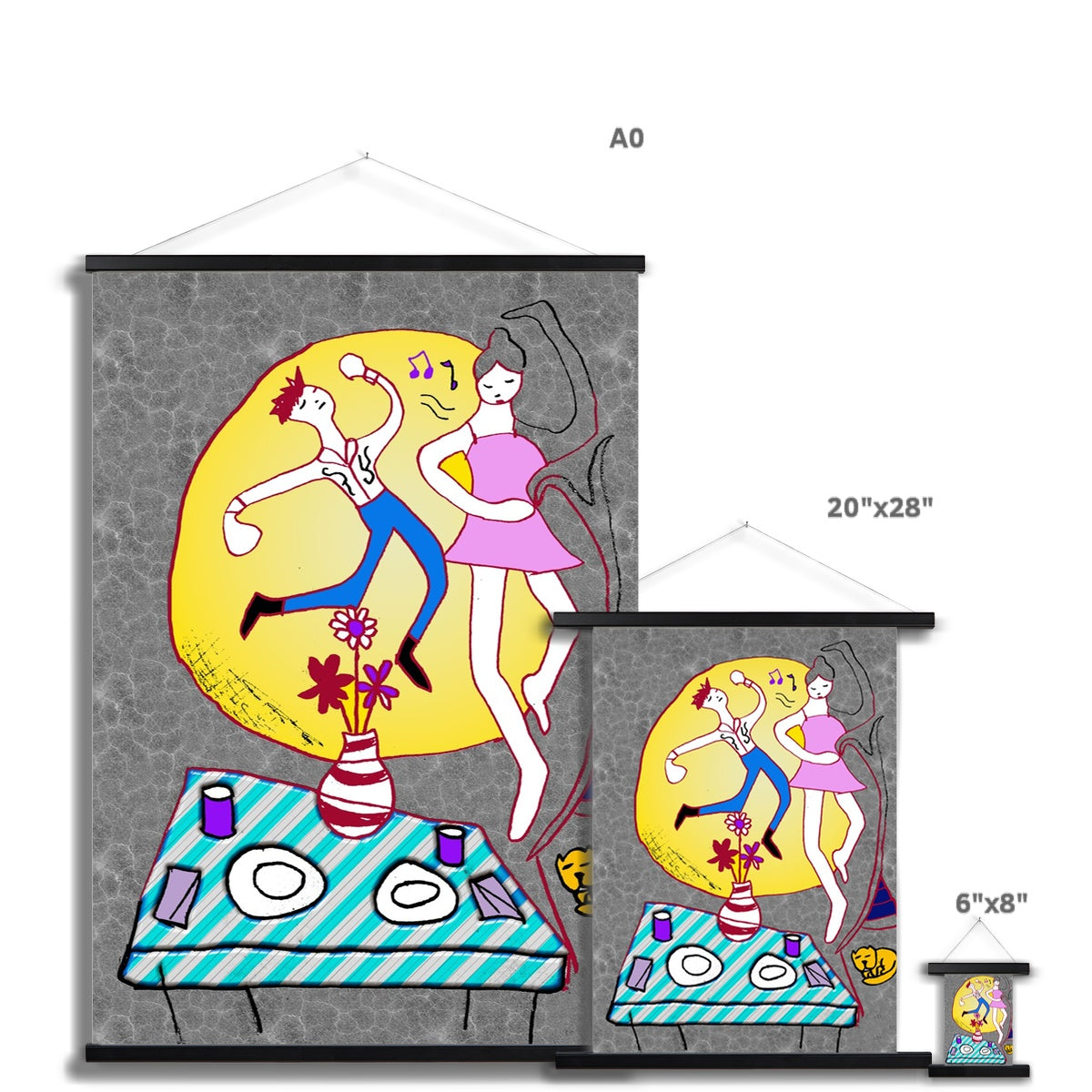 Dancin In The Moonlight Fine Art Print with Hanger