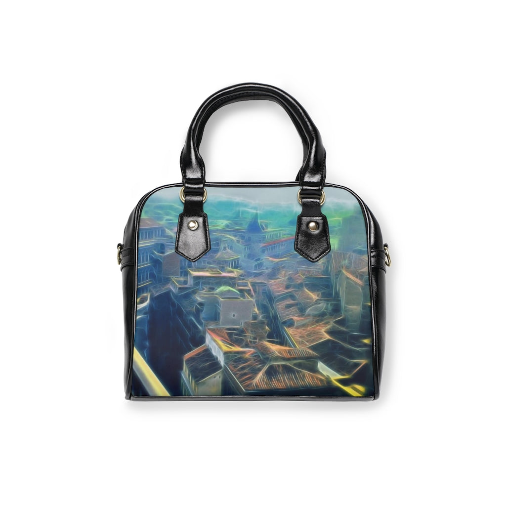Vintage Travel The City Loves To Wake Shoulder Handbag