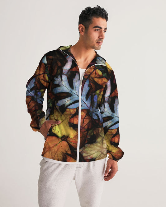Mid October Leaves Men's Windbreaker