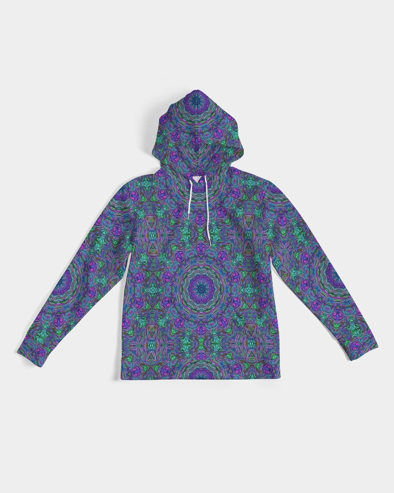 Blue Green Purple Kaleidoscope Men's Hoodie