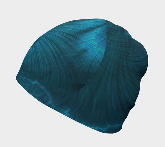 Blue Metallic Fractal Hat