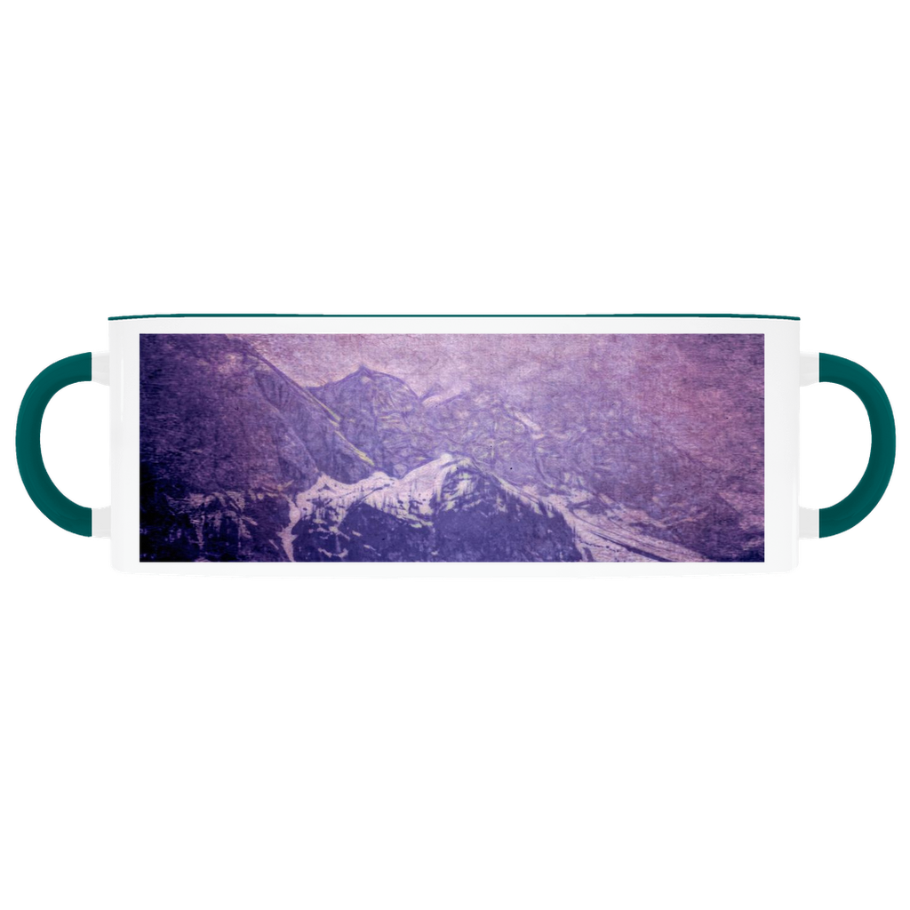 Mountains Distant Vintage Travel Accent Mugs