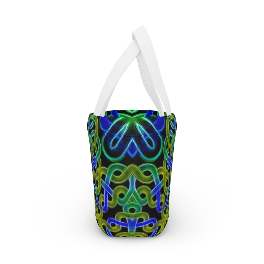Blue Green Celtic Kaleidoscope Lunch Bag