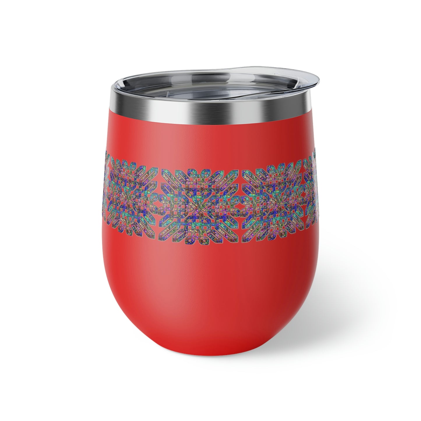 Dichroic Celtic Knot Copper Vacuum Insulated Cup, 12oz