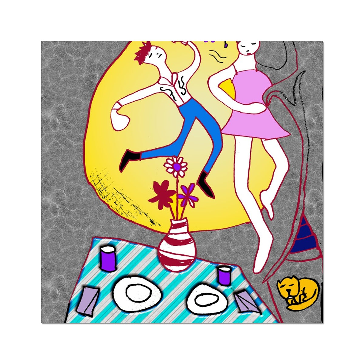 Dancin In The Moonlight Fine Art Print