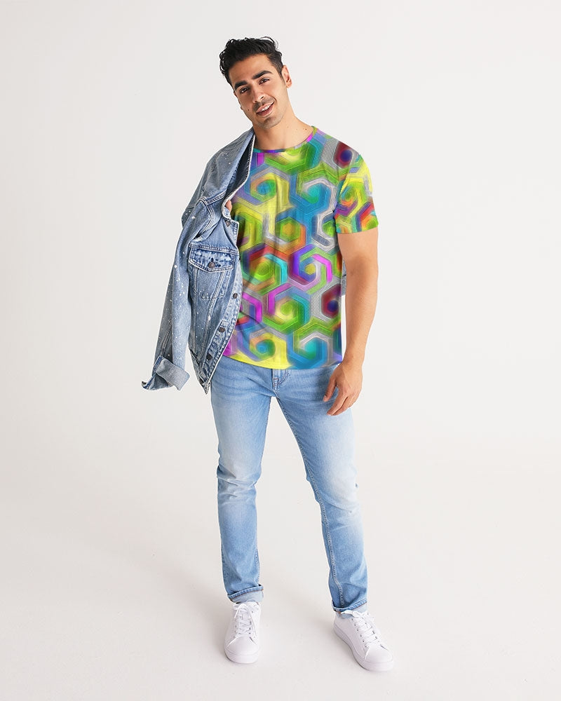 Colorful Hexagons Men's Tee