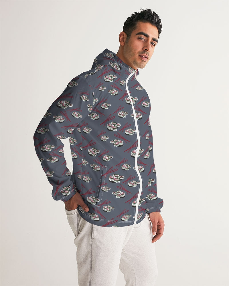 Sushi Pattern Men's Windbreaker