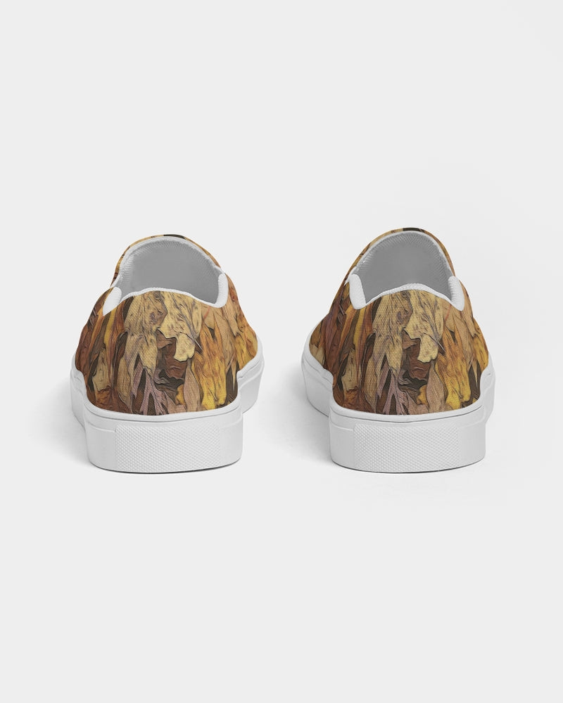 Late October Leaves Women's Slip-On Canvas Shoe