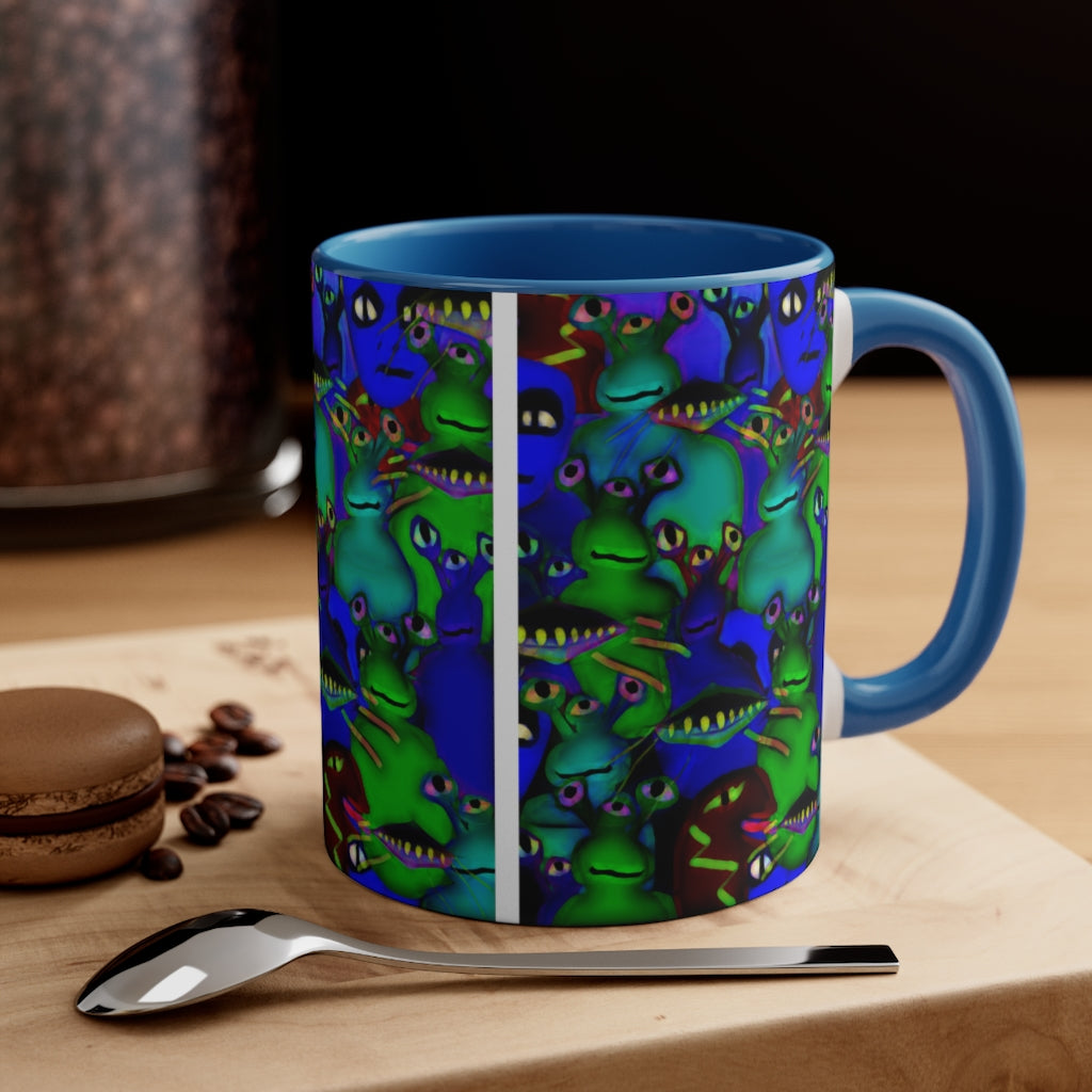 Aliens Collage Accent Coffee Mug, 11oz