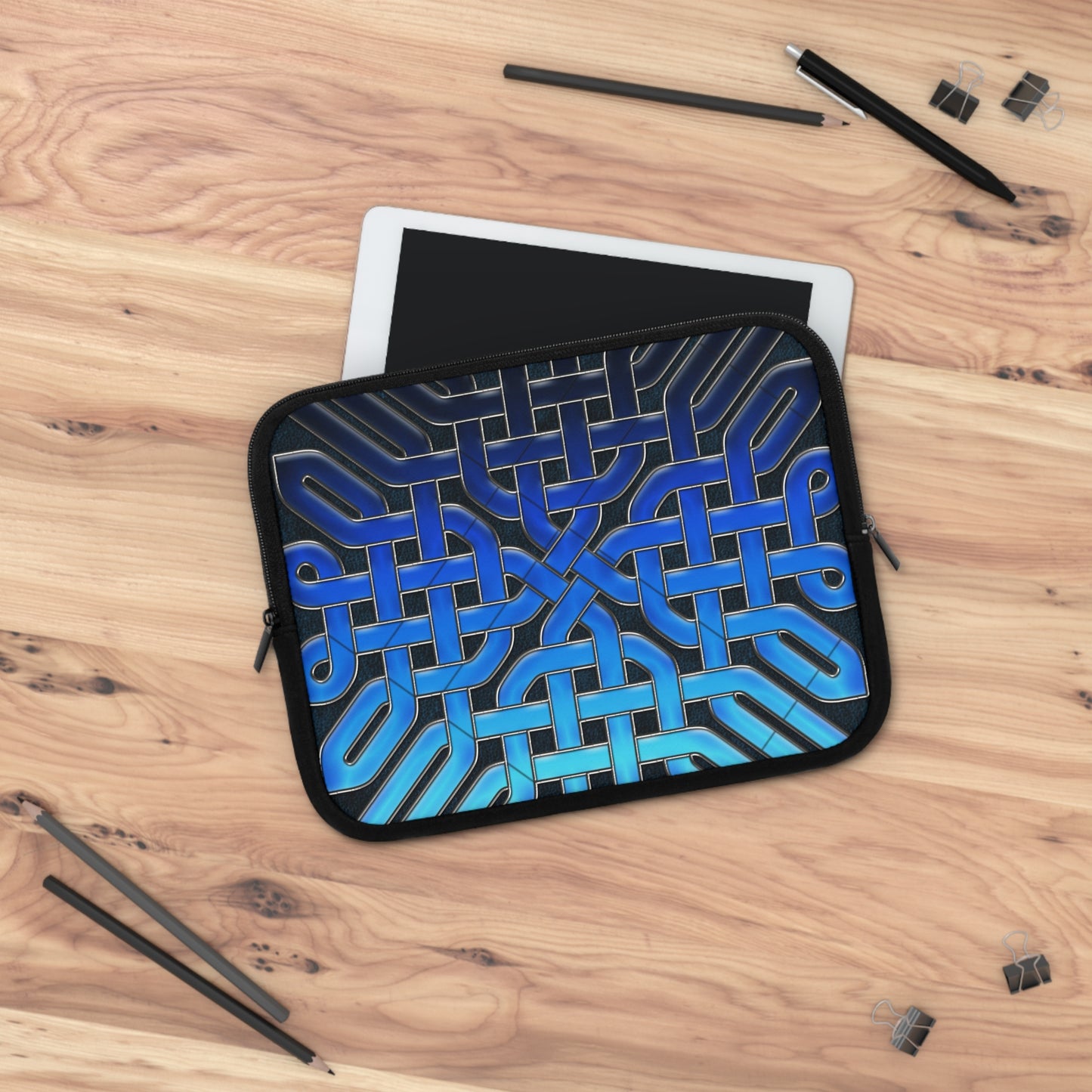 Blue Celtic Glass Laptop Sleeve