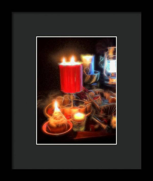 Candle Still life - Framed Print