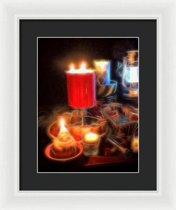 Candle Still life - Framed Print