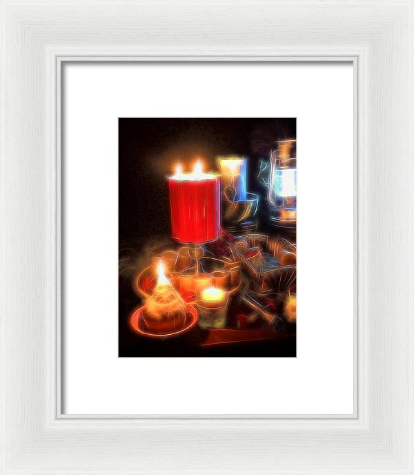 Candle Still life - Framed Print